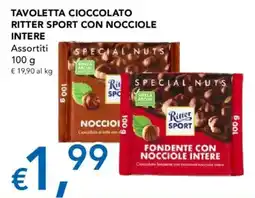 Migross Supermercati e Market Tavoletta cioccolato Ritter Sport con nocciole intere offerta