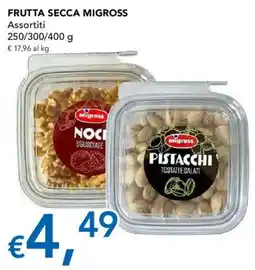 Migross Supermercati e Market Frutta secca Migross assortiti offerta