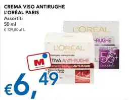 Migross Supermercati e Market Crema viso antirughe L'Oréal Paris offerta