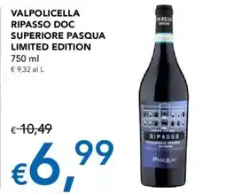 Migross Supermercati e Market Valpolicella Ripasso Doc Superiore Pasqua Limited Edition offerta