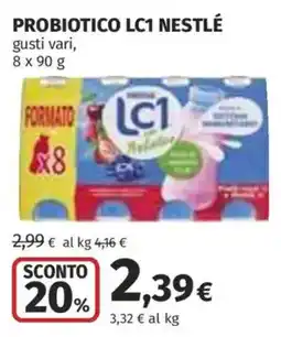 Ipercoop Probiotico LC1 Nestlé offerta