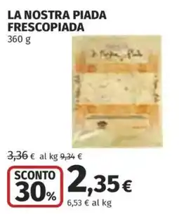 Ipercoop La nostra piada frescopiada offerta
