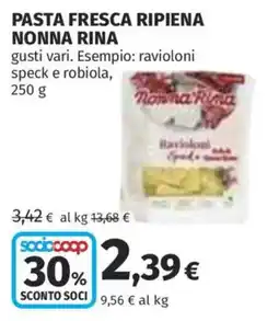 Ipercoop Pasta fresca ripiena nonna rina offerta
