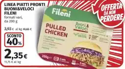 Ipercoop Pulled Chicken Fileni offerta