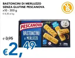 Migross Supermercati e Market Bastoncini di merluzzo Pescanova senza glutine offerta