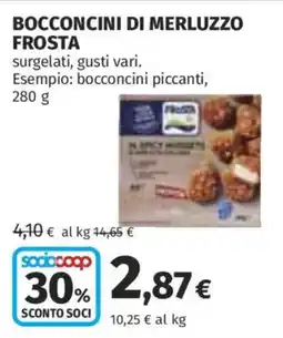 Ipercoop Bocconcini di merluzzo frosta offerta