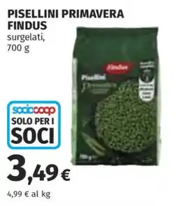 Ipercoop Pisellini primavera Findus offerta