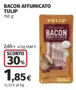Ipercoop Bacon affumicato Tulip offerta