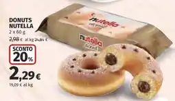 Ipercoop Donuts Nutella offerta
