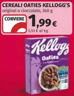 Ipercoop Cereali Oaties Kellogg's offerta