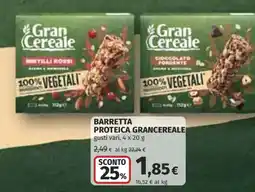 Ipercoop Barretta proteica GranCereale offerta
