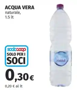 Ipercoop Acqua vera naturale offerta