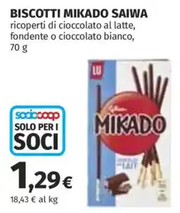 Ipercoop Biscotti Mikado Saiwa offerta
