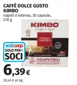 Ipercoop Caffè Dolce Gusto Kimbo offerta
