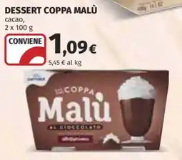 Ipercoop Dessert Coppa Malù cacao offerta