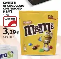 Ipercoop Confetti al cioccolato con arachidi M&M's offerta