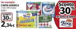 Ipercoop Carta igienica Foxy offerta