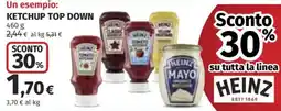 Ipercoop Ketchup Top Down Heinz offerta