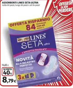Ipercoop Assorbenti Lines Seta Ultra offerta