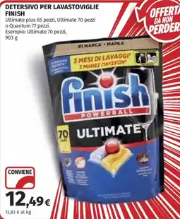 Ipercoop Detersivo per lavastoviglie Finish Ultimate offerta