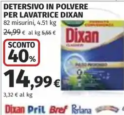 Ipercoop Detersivo in polvere per lavatrice Dixan offerta