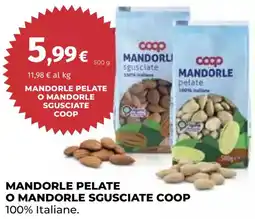 Ipercoop Mandorle pelate o mandorle sgusciate Coop offerta
