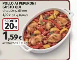 Ipercoop Pollo ai peperoni gusto qui offerta