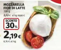Ipercoop Mozzarella fior di latte offerta