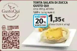 Ipercoop Torta salata di zucca GustoQui offerta