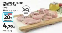 Ipercoop Tagliata di petto di pollo SQ offerta