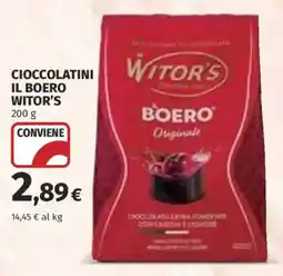 Ipercoop Cioccolatini Il Boero Witor's offerta
