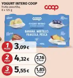 Ipercoop Yogurt intero Coop frutta assortita offerta