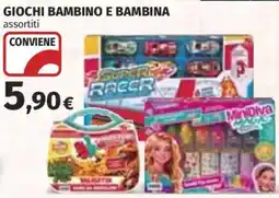 Ipercoop Giochi bambino e bambina assortiti offerta