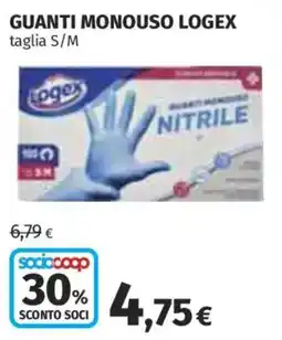 Ipercoop Guanti monouso Logex offerta