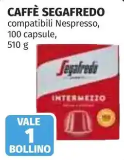 Ipercoop Caffè Segafredo compatibili Nespresso offerta