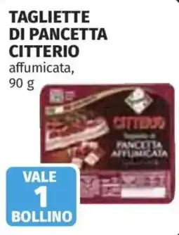 Ipercoop Tagliette di pancetta Citterio affumicata offerta
