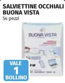 Ipercoop Salviettine occhiali Buona Vista offerta