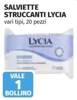 Ipercoop Salviette struccanti Lycia offerta
