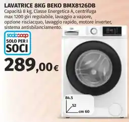Ipercoop Lavatrice 8kg Beko offerta