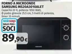 Ipercoop Forno a microonde Samsung offerta