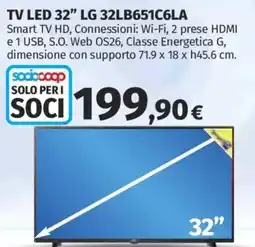 Ipercoop TV LED 32" LG offerta