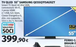 Ipercoop TV QLED 55" Samsung offerta