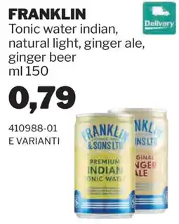 GrosMarket Franklin tonic water indian offerta