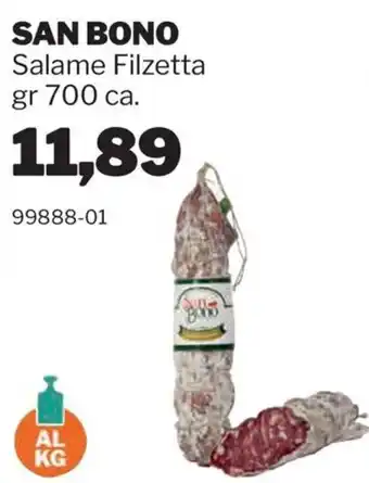 Salame Filzetta San Bono