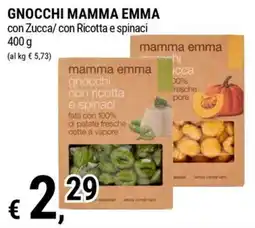 Tre Valli Supermercato Gnocchi Mamma Emma con Ricotta e Spinaci offerta