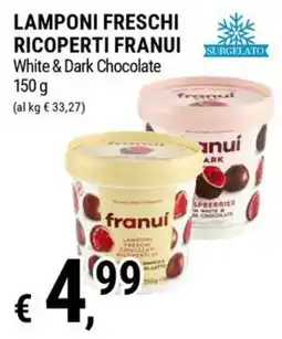 Tre Valli Supermercato Lamponi freschi ricoperti franui offerta