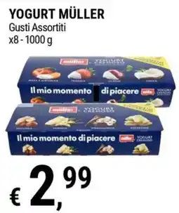 Tre Valli Supermercato Yogurt Müller Gusti Assortiti offerta