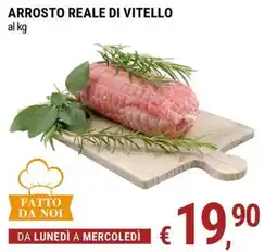 Tre Valli Supermercato Arrosto reale di vitello offerta