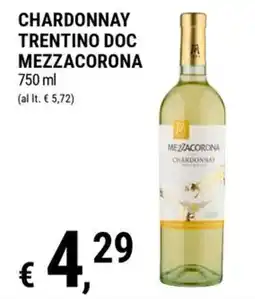 Tre Valli Supermercato Chardonnay Mezzacorona offerta