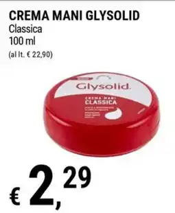 Tre Valli Supermercato Crema mani Glysolid classica offerta